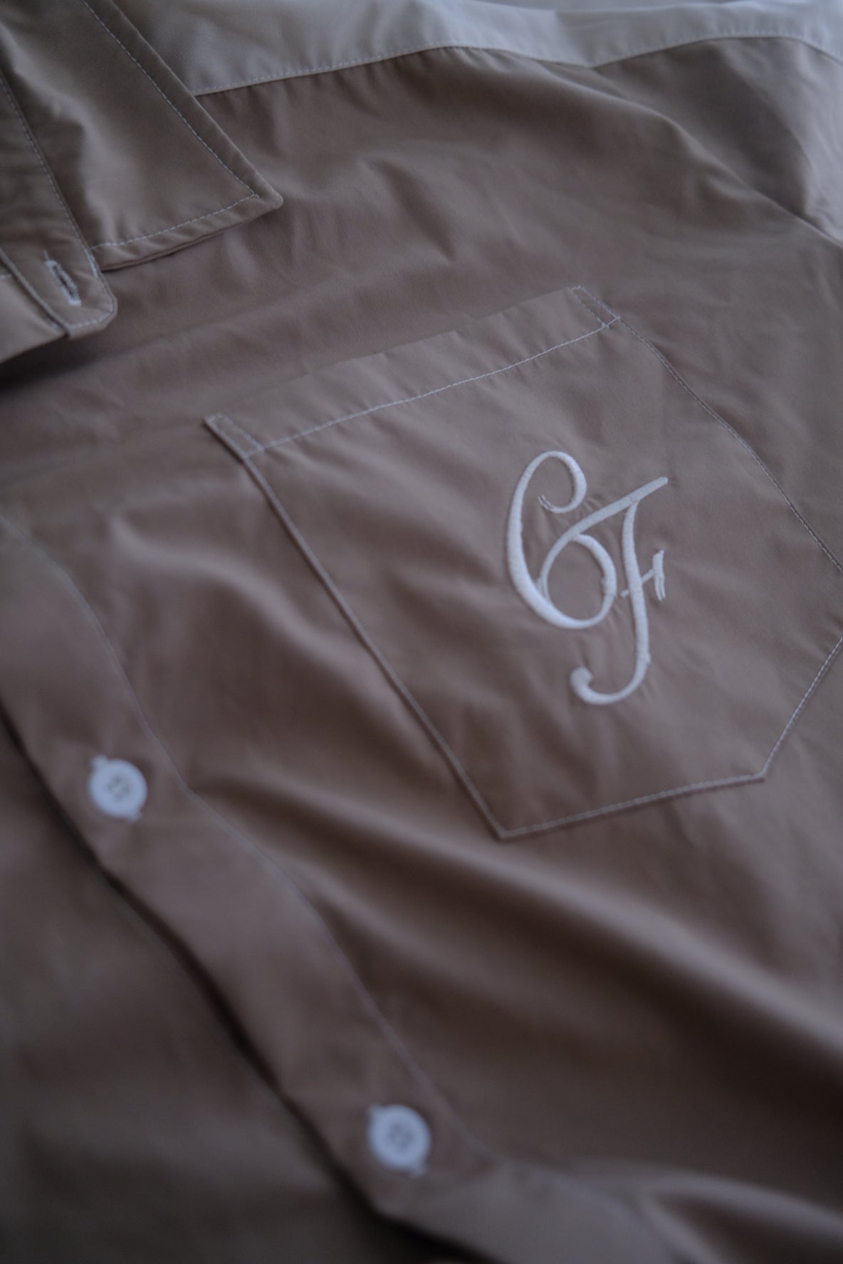 Cream Bowling Shirt