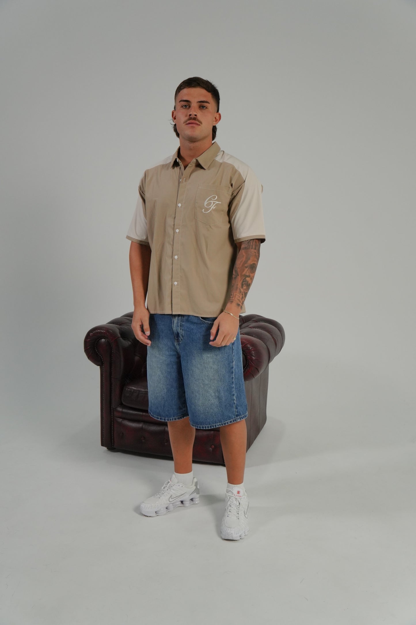 Cream Bowling Shirt